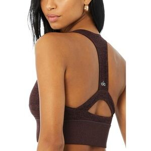 ALO Yoga Dark Brown Serenity Sports Bra